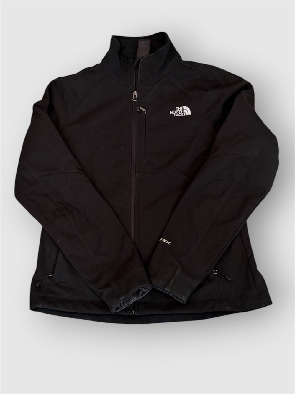 The North Face Apex Bionic Black Softshell Jacket Fleece Lined Size Medium